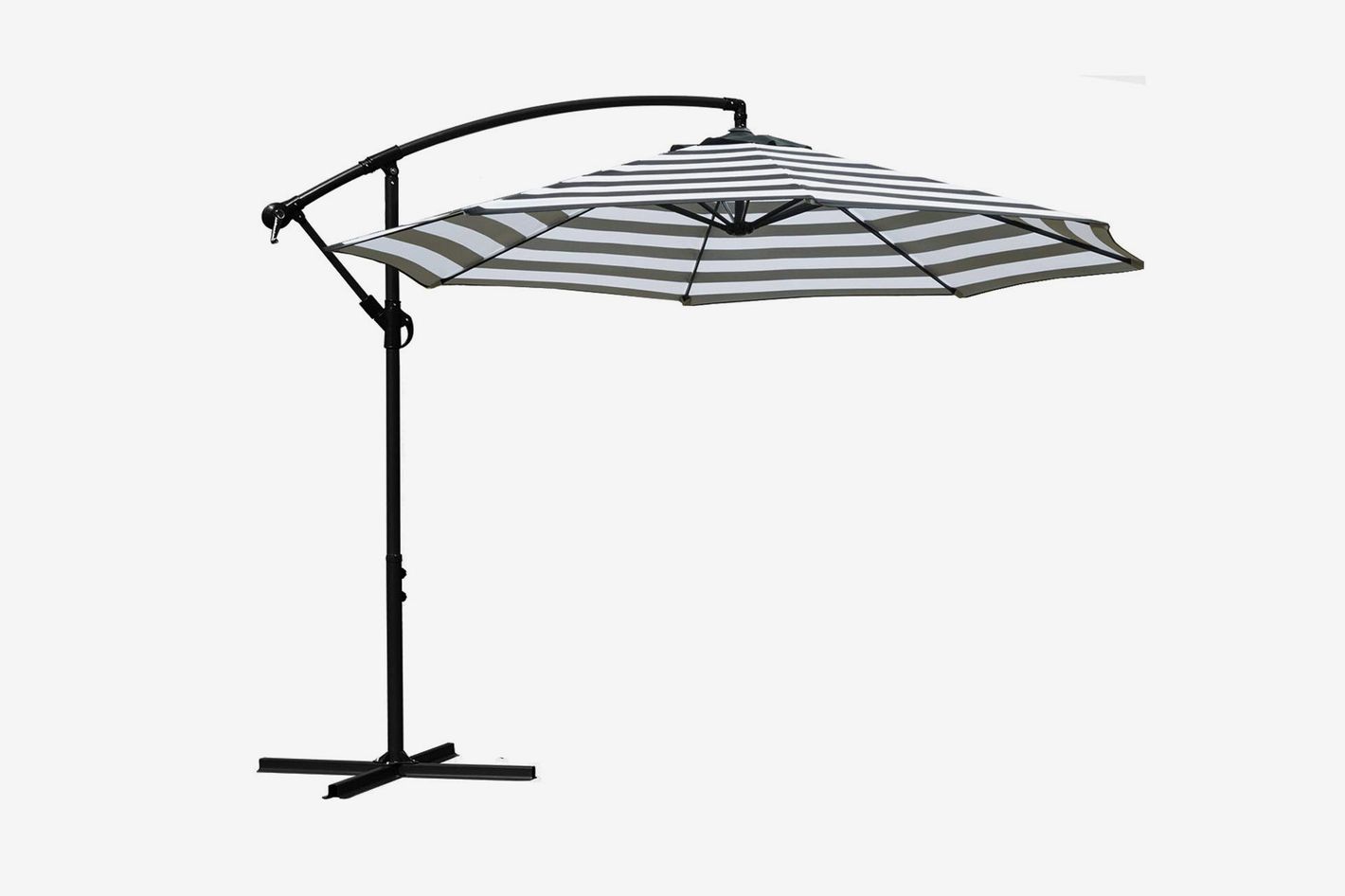 Sunnyglade 10’ Outdoor Adjustable Offset Cantilever Hanging Patio Umbrella
