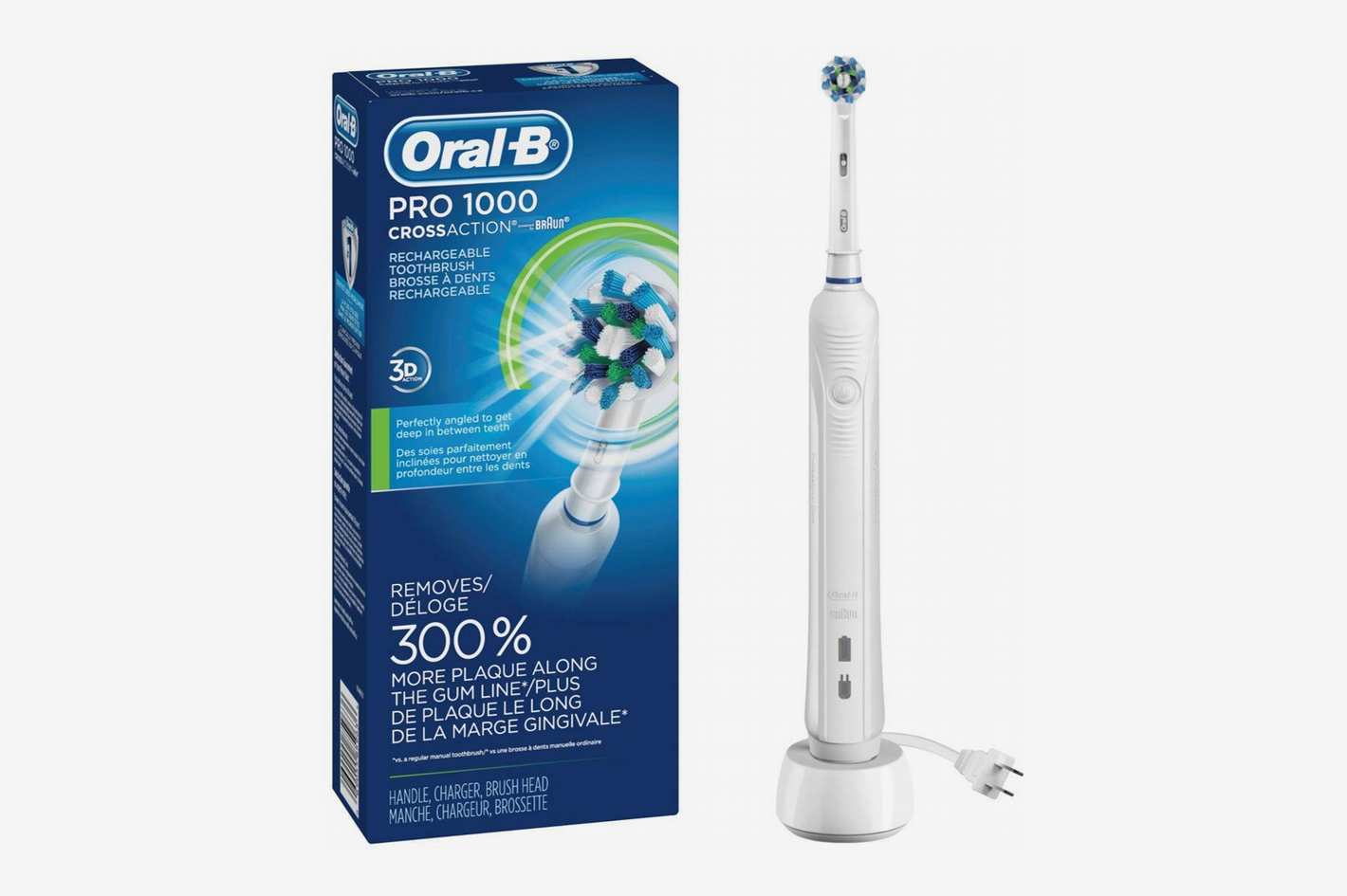 Rechargeable Electric Toothbrush Oral-B White Pro 1000 Power