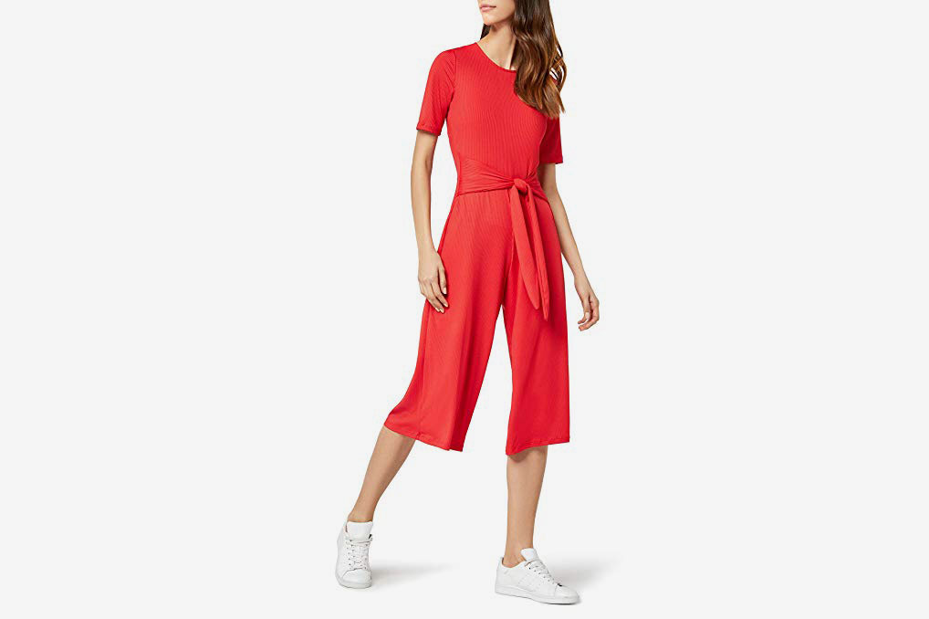 find. Women's Jumpsuit Ribbed Jersey Crop Fit Short Sleeves