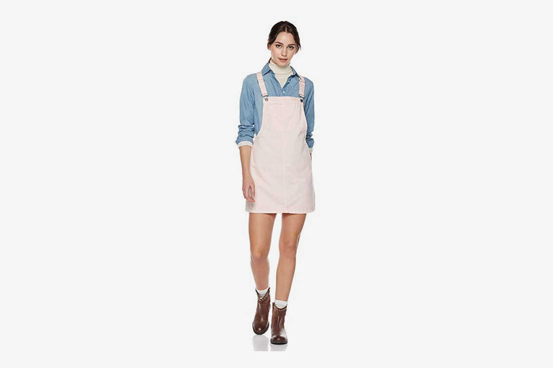 Lily Parker Women's Classic Adjustable Strap Denim Overall Dres