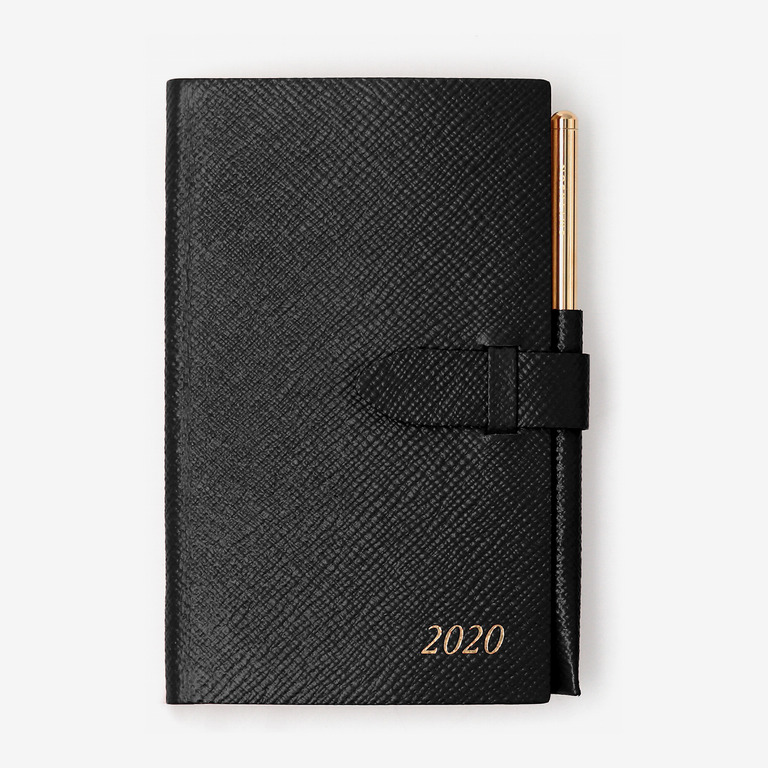 Smythson Panama Diary with Gilt Pencil