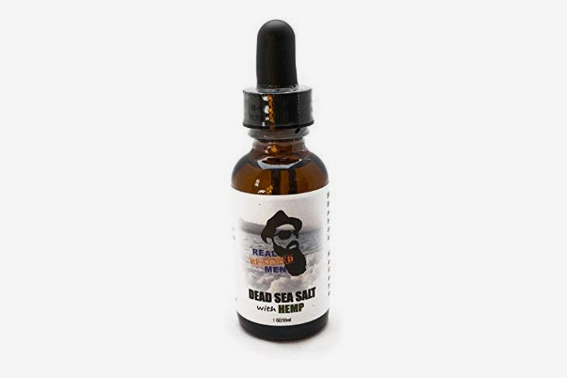 Real Bearded Men 100% Natural Premium Beard Oil 1 oz. - Dead Sea salt with hemp