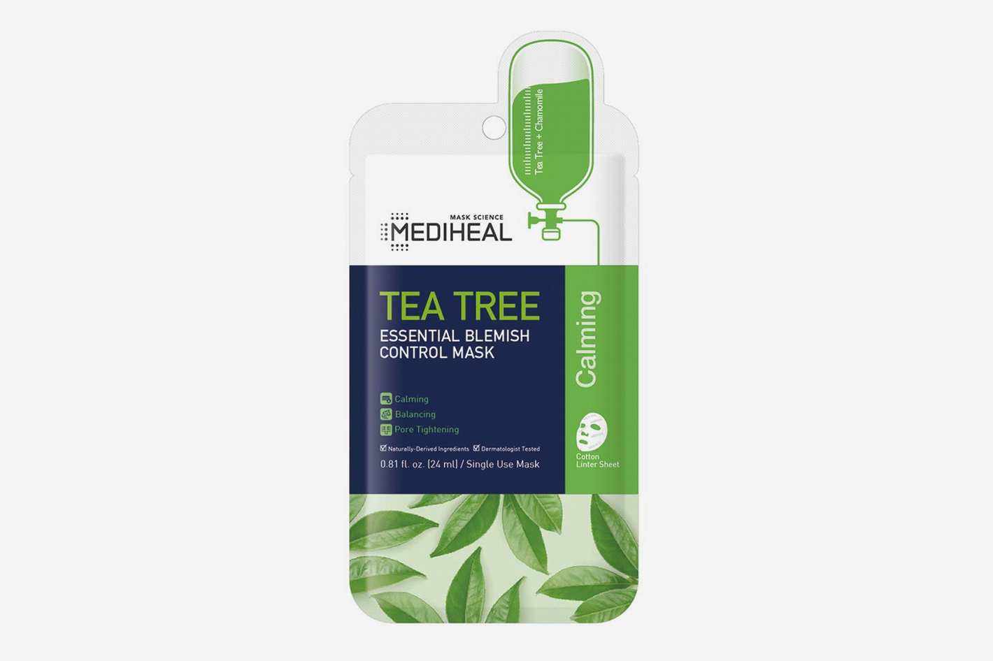 Mediheal official tea tree essential blemish control mask тканевая маска с маслом чайного дерева