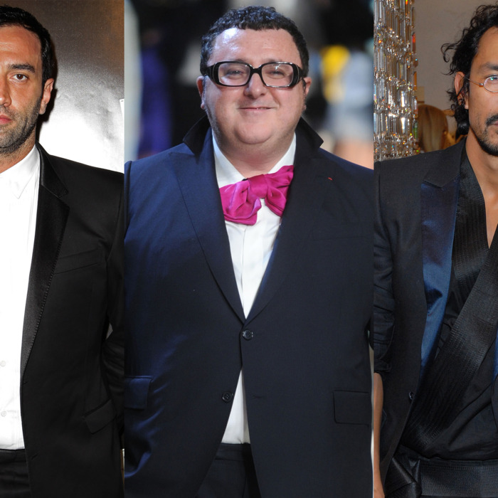Tisci, Elbaz, and Ackermann.