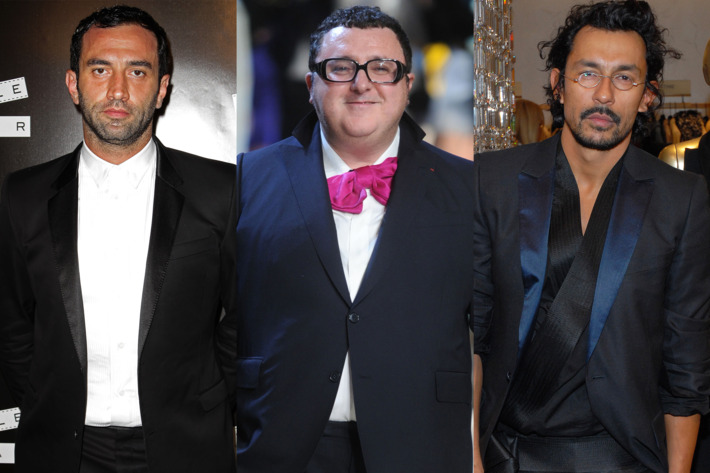 Tisci, Elbaz, and Ackermann.