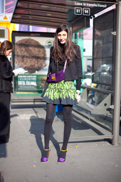 Giovanna shot by Craig Arend at Milan Fashion Week.