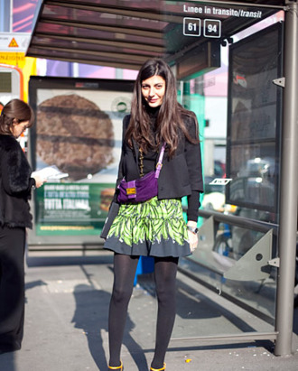 Giovanna shot by Craig Arend at Milan Fashion Week.