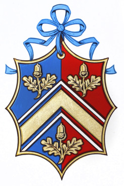The Middleton family's coat of arms, all pretty and old-school.