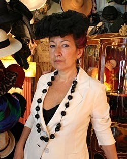 Ellen Christine in one of her own designs.