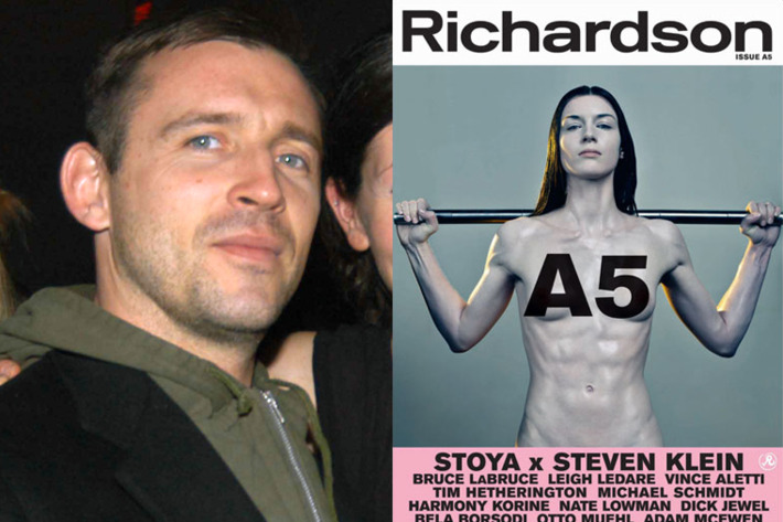Richardson with the cover of his new issue.