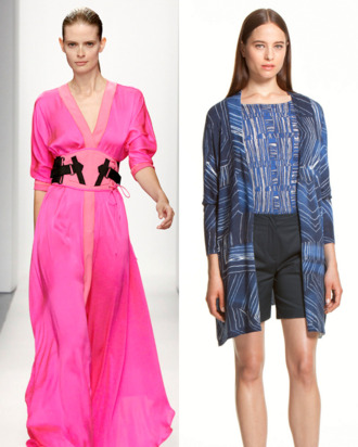 Bottega Veneta (left) and TSE (right).