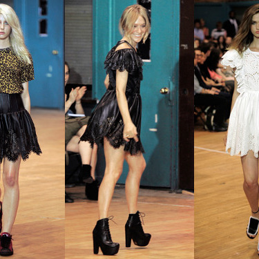 Looks from Chloë Sevigny for Opening Ceremony's Resort 2012 collection.