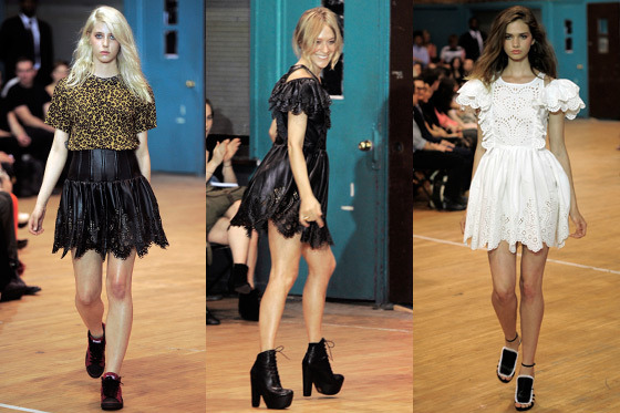 Looks from Chloë Sevigny for Opening Ceremony's Resort 2012 collection.