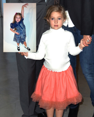 Gabrielle at a party in '08 and in the <em>W</em> photo studio (inset).