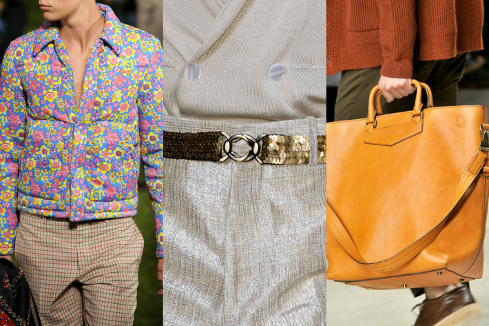 From left: Prada, Alexander McQueen, and Burberry.