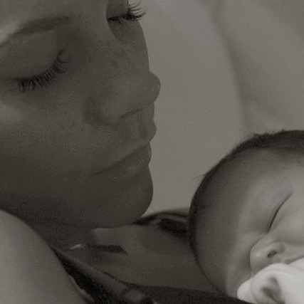 Victoria Beckham and Harper Seven.
