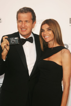 Carine Roitfeld and Mario Testino.