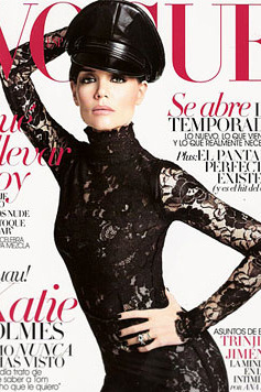 Katie Holmes, wearing Lanvin.