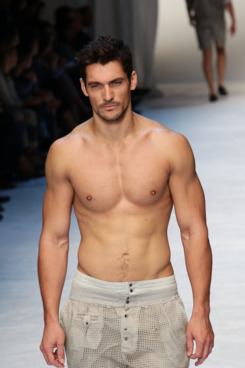 David Gandy at the Dolce & Gabbana show.