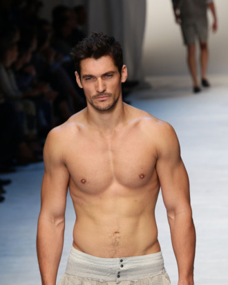 David Gandy at the Dolce & Gabbana show.