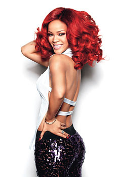 Rihanna, shot for <em>Glamour</em>'s September issue.