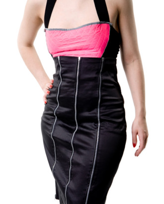 This stock photo dress would totally get you in. Seriously.