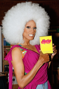 RuPaul Charles in drag.