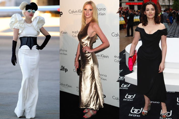 Lady Gaga, Lara Stone, and Nigella Lawson.