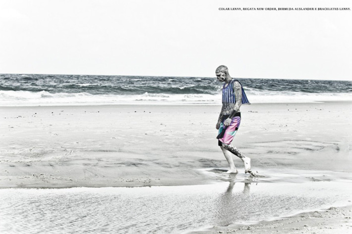 Rick Genest, shot for <em>FFW</em>.