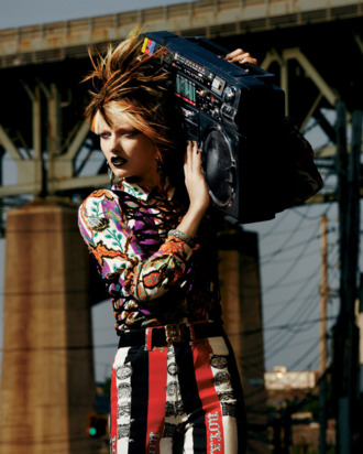 The countdown until this hairstyle is 'stolen' by Ke$ha and/or Kreayshawn starts now.