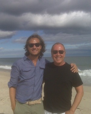 Newlyweds Lance LaPere and Michael Kors.