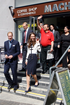 Kate Middleton, hiding how stressed out she probably is all the time, yet again.
