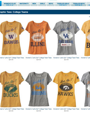 Old Navy's new T-shirts.