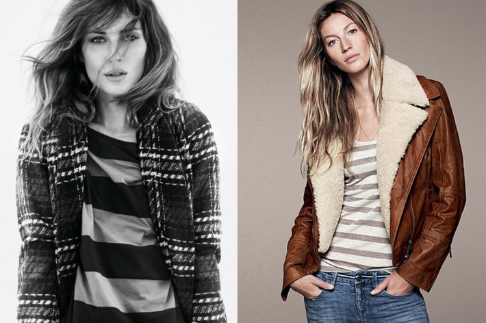 Erin Wasson and Gisele for Esprit.