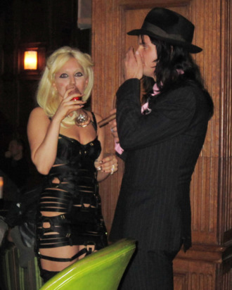 Gaga and Luc Carl at Oak Room in January.