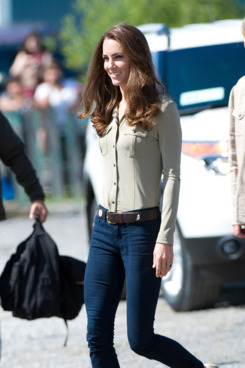 Kate Middleton wore J Brand jeans in Canada.