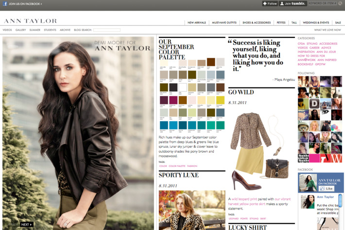 Ann Taylor's Tumblr.