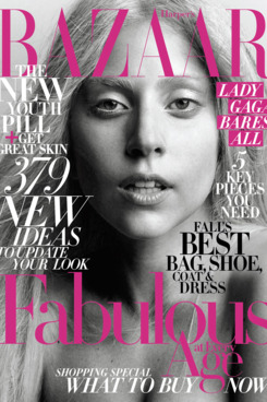 Lady Gaga for the October issue of <em>Harper's Bazaar</em>.