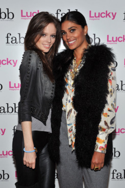 Coco Rocha with Rachel Roy.