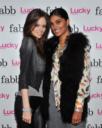 Coco Rocha with Rachel Roy.