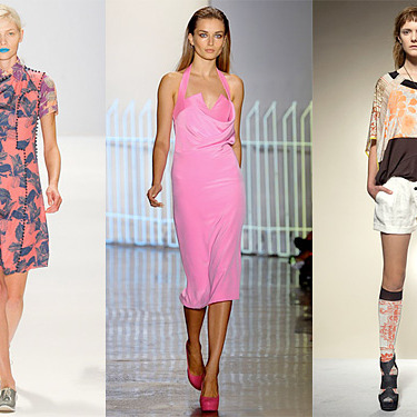 From left: looks from Richard Chai, Cushnie et Ochs, and Gary Graham.
