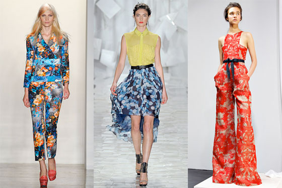 Looks from Peter Som, Jason Wu, and Wes Gordon