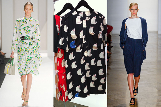 From left: Carolina Herrera; Victoria by Victoria Beckham; Zero + Maria Cornejo.