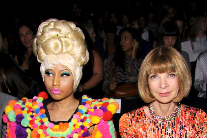 Nicki Minaj and Anna Wintour.