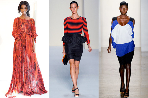 From left: new looks by Rachel Zoe, Marc by Marc Jacobs, and Zero + Maria Cornejo.