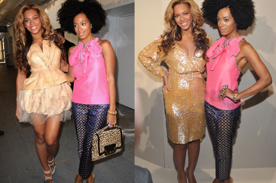 Beyoncé and Solange.