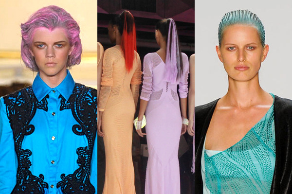 From left: spring looks from Thakoon, Faster by Mark Fast, Narciso Rodriguez.