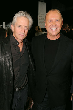Michael Douglas and Michael Kors.