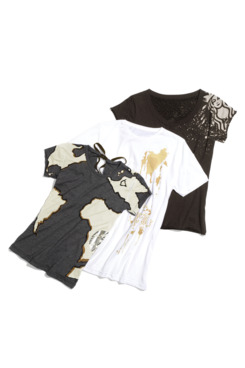 All three tees.