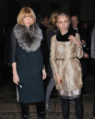 Anna Wintour and Franca Sozzani.